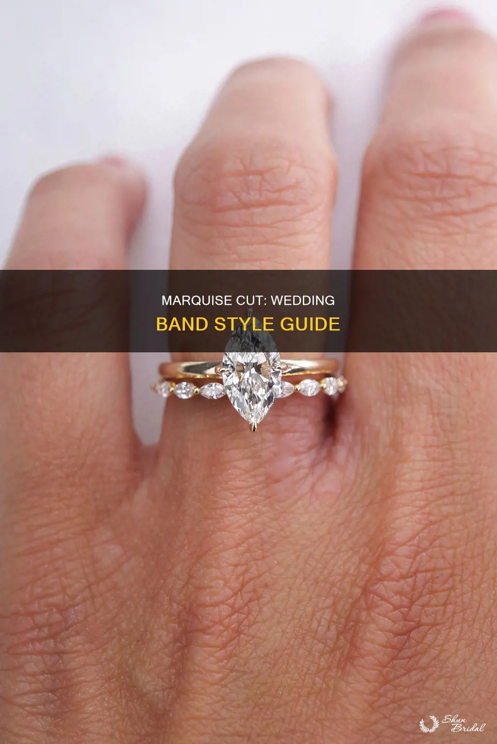 what kind of wedding band goes with a marquise cut