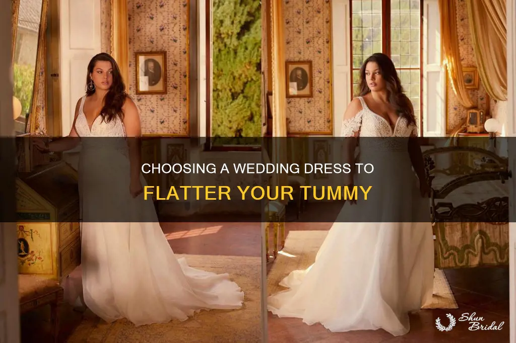 what kind of wedding dress for a big stomach