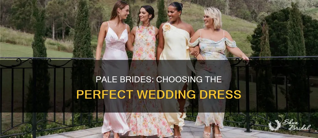 what kind of wedding dress should.pale girls have