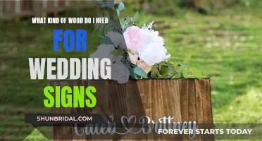 Wooden Wedding Signs: Choosing the Right Lumber