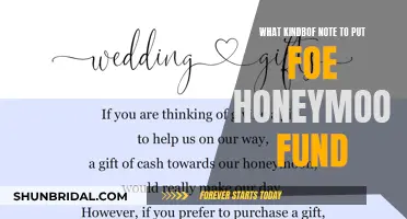 Honeymoon Fund: Creative Note Ideas for a Memorable Gift