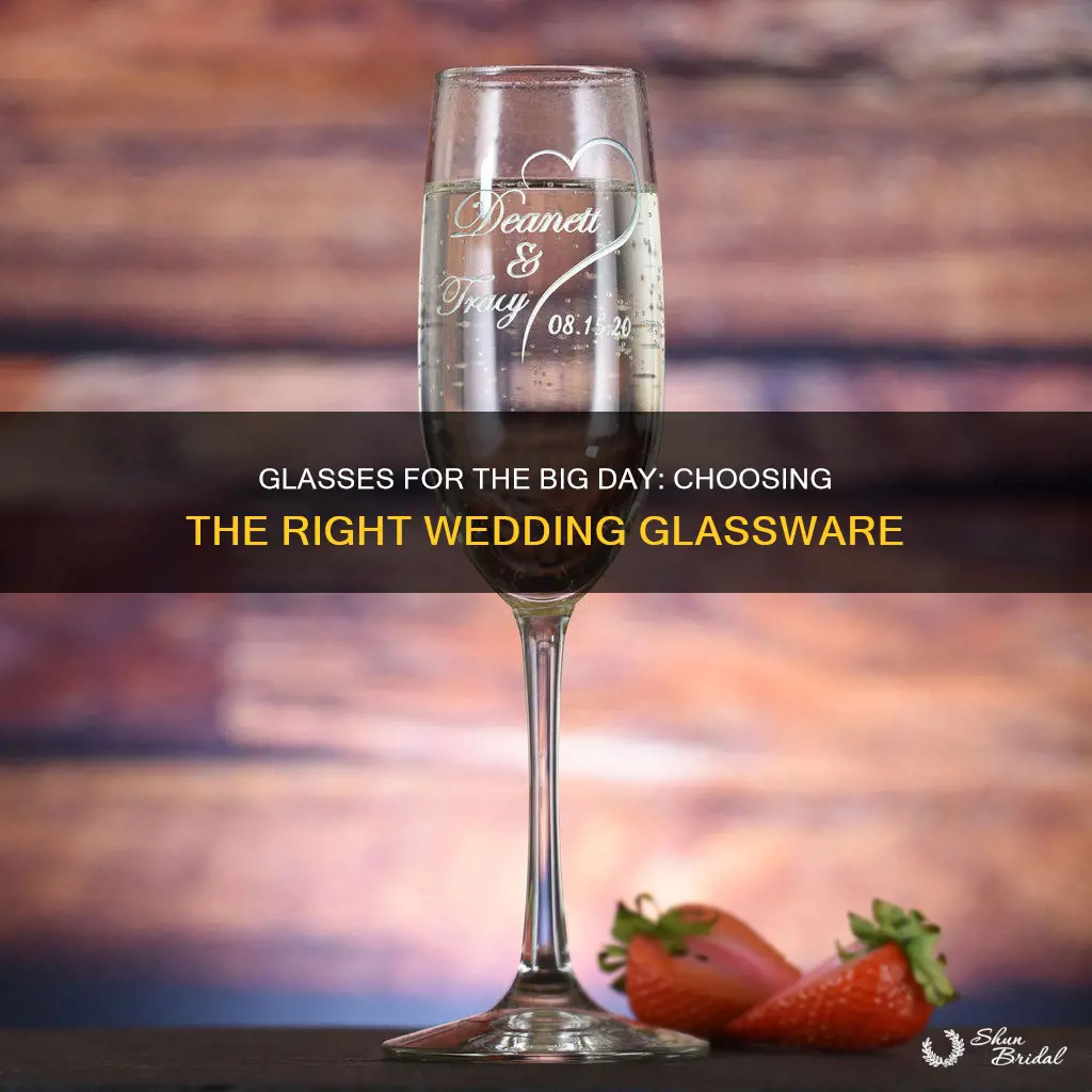 what kinds of glasses do you need for wedding