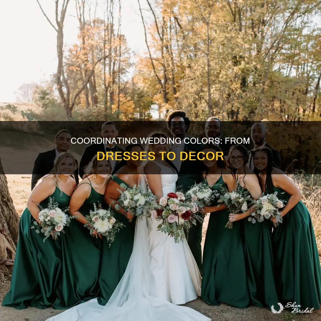 what kinds of things use coordinating colors for wedding