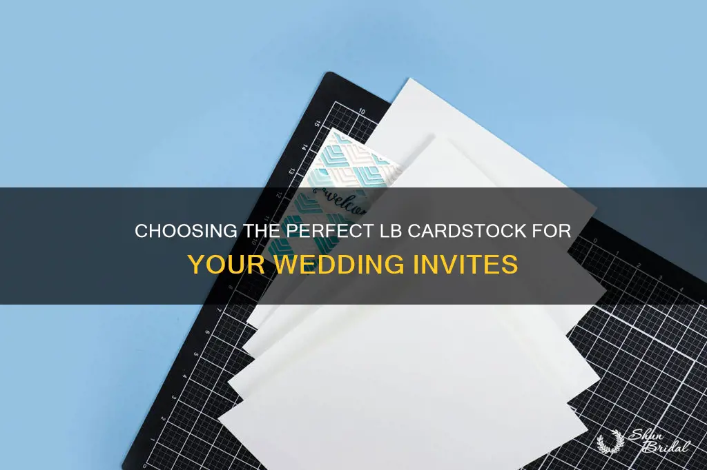 what lb cardstock for wedding invitations