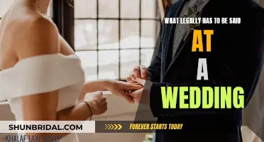 Legally Binding Words for Your Wedding Vows