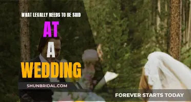 The Legal Requirements of Wedding Vows