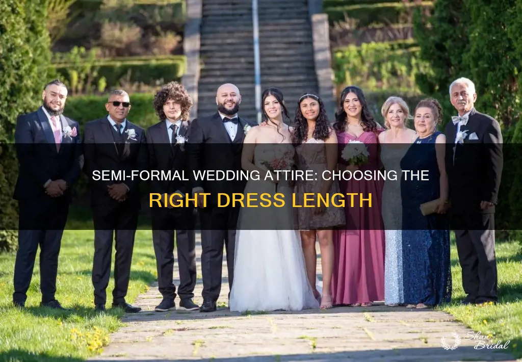 what lenght dress do you wearto a semi formal wedding