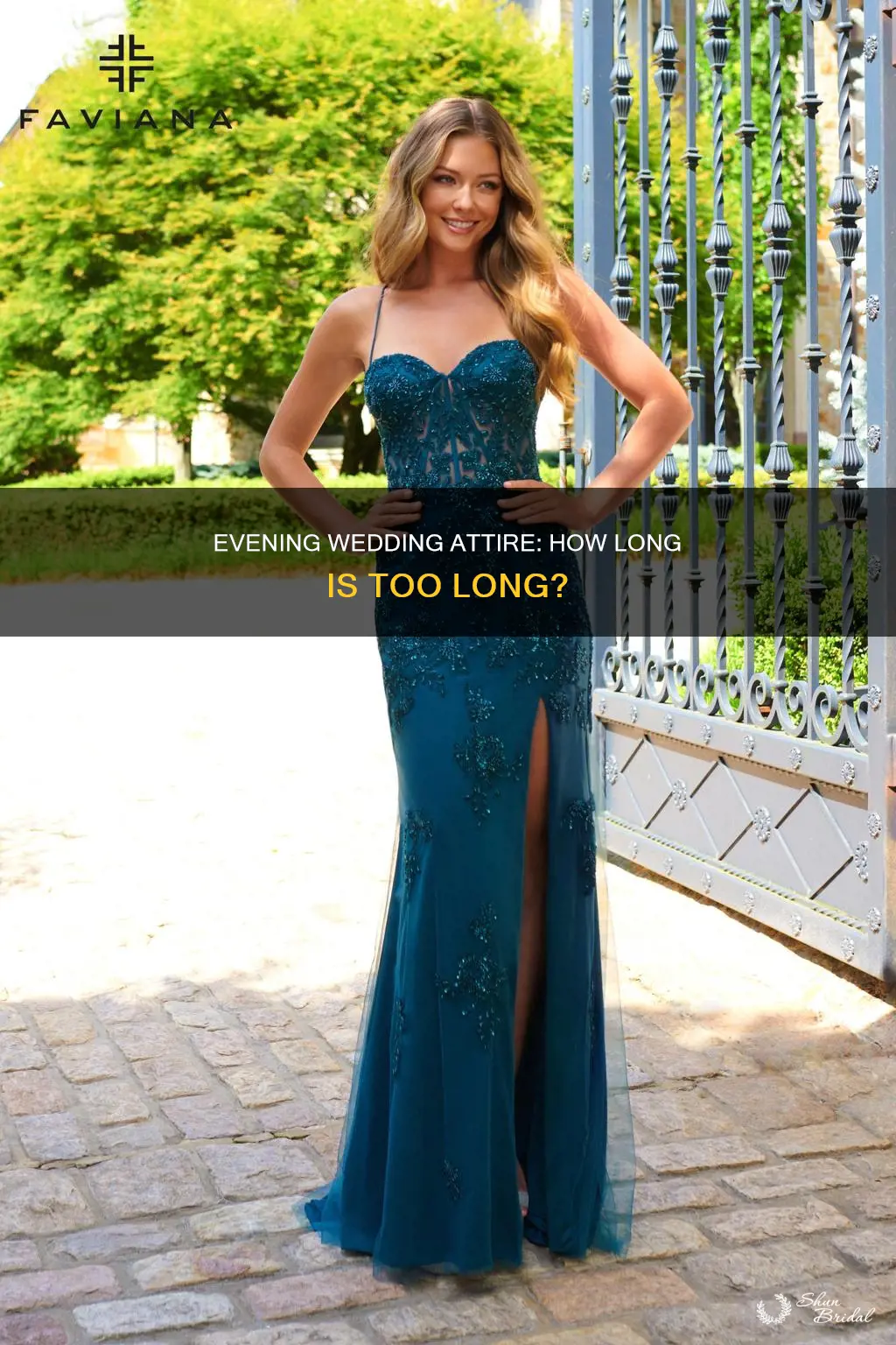 what length dress appropriate for an evening wedding