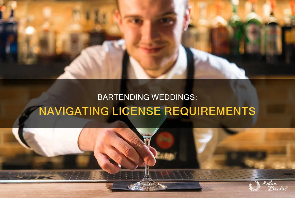 what license do I need to bartend weddings