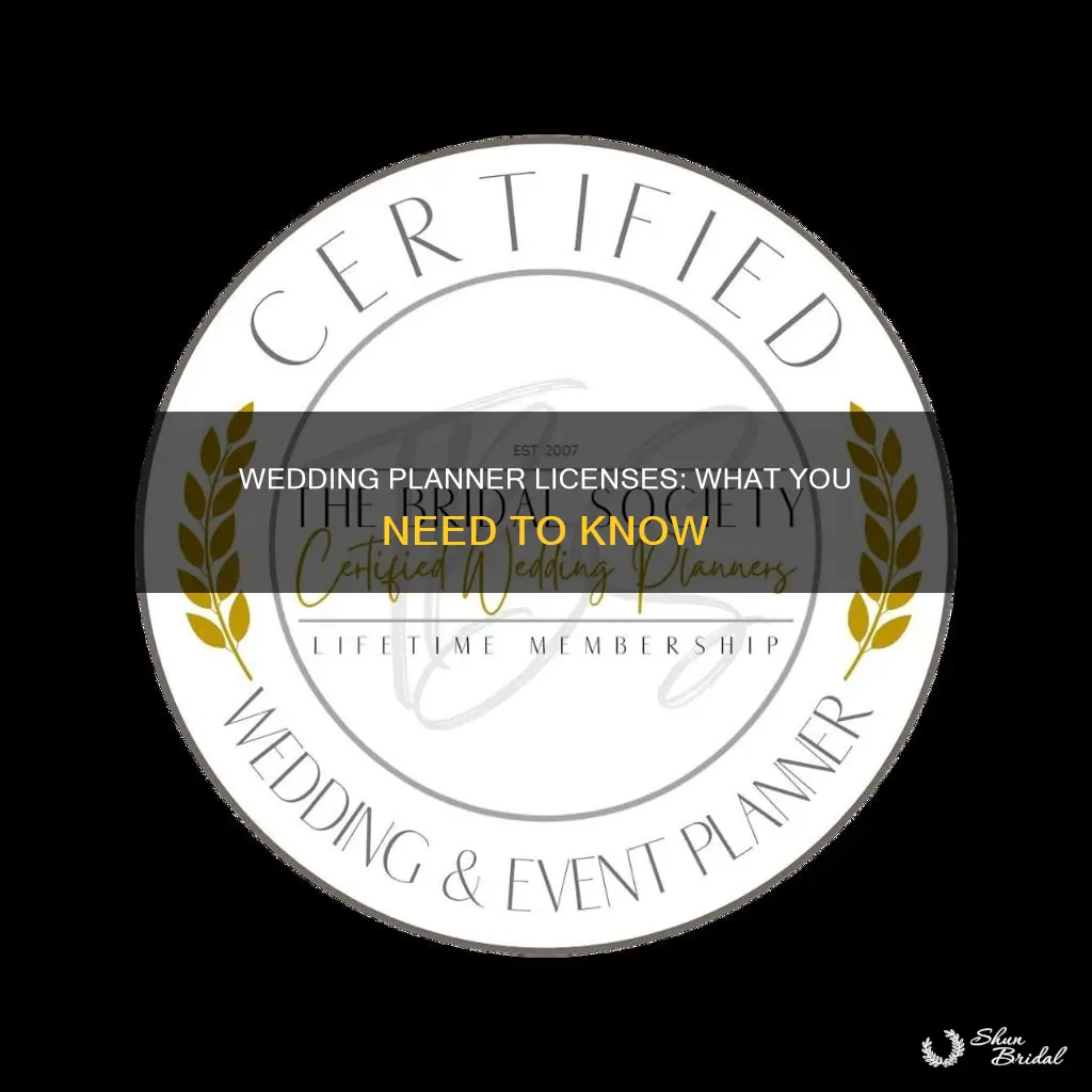 what license do you need to be a wedding planner