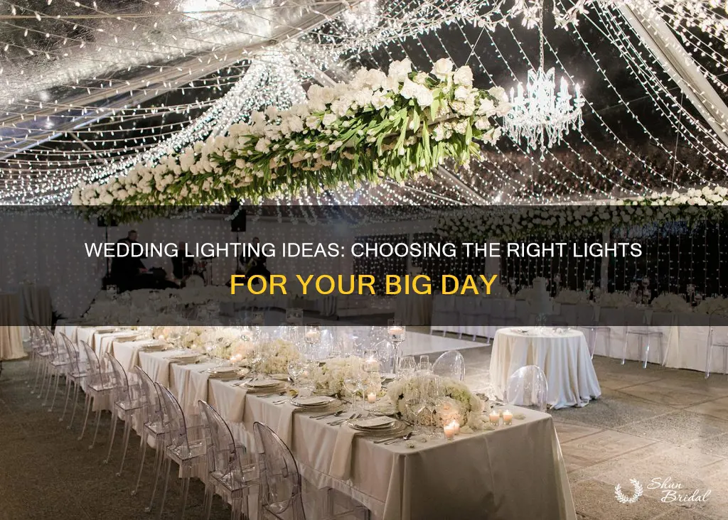 what lights to use for wedding lights