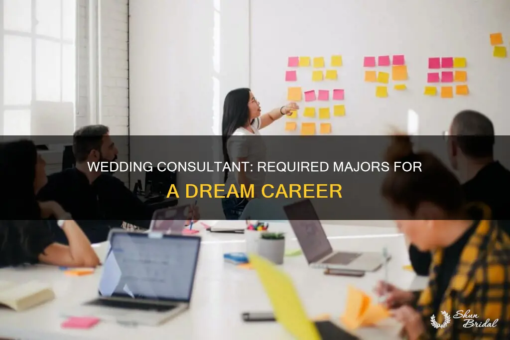 what majors do you need to be a wedding consultant