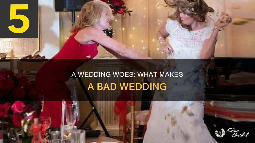 what makes a bad wedding