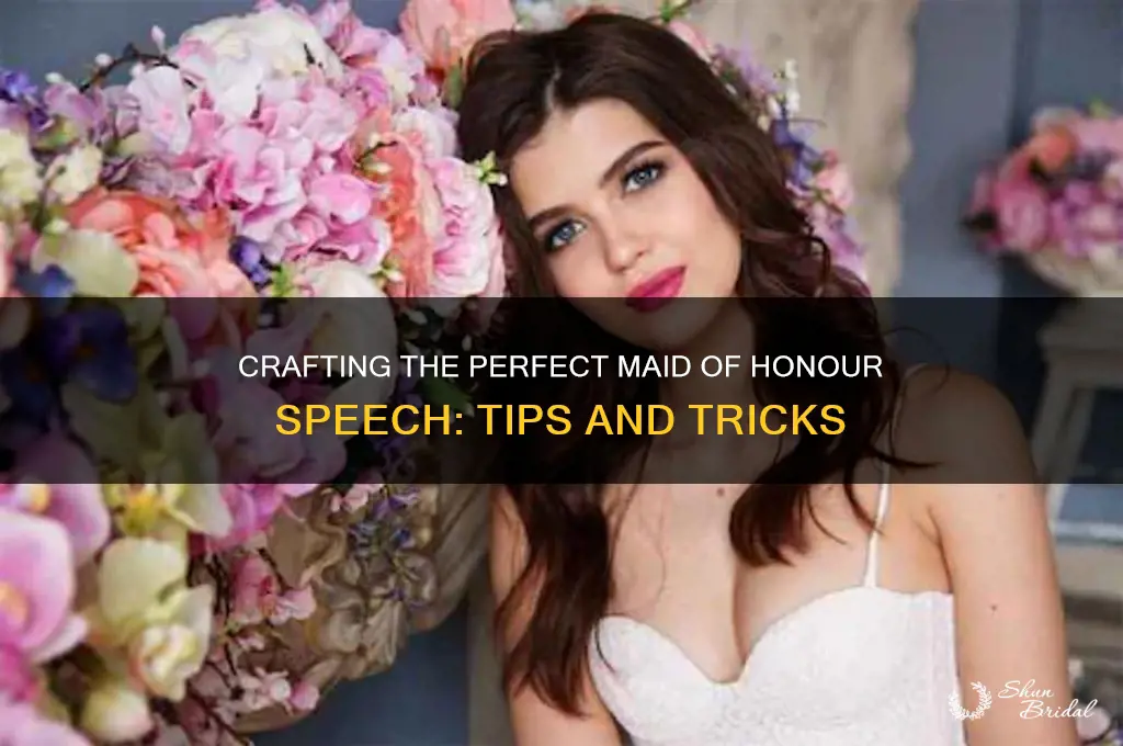 what makes a good maid of honour speech