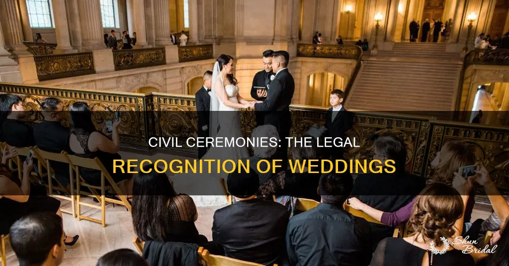 what makes a wedding a civil ceremony