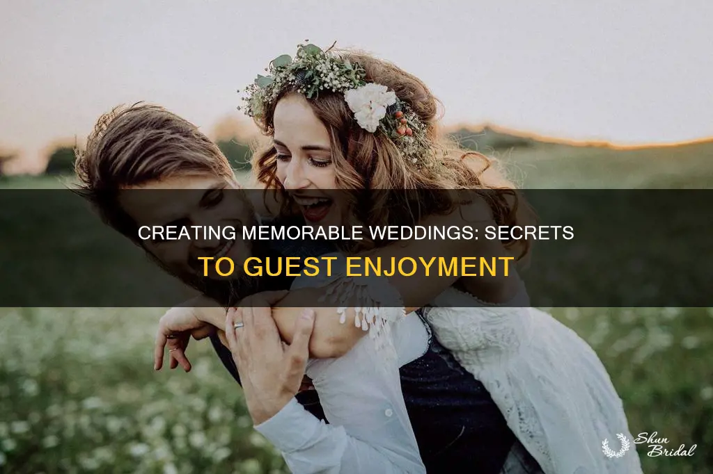 what makes a wedding enjoyable for guets