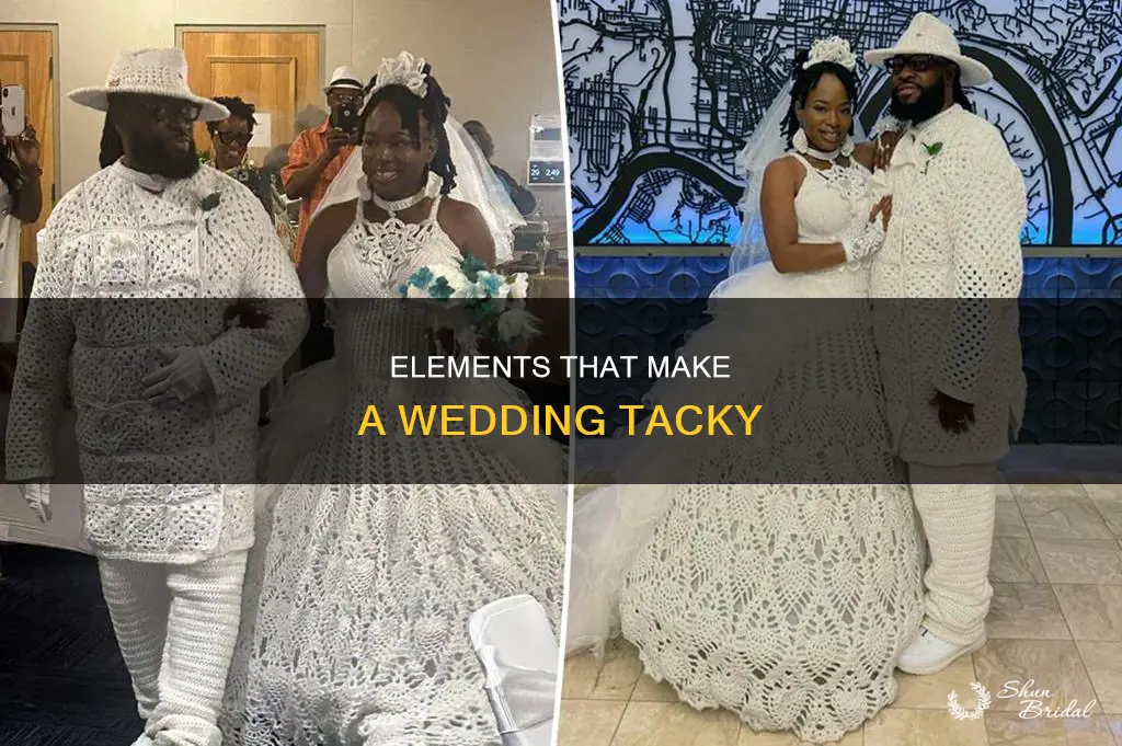 what makes a wedding tacky