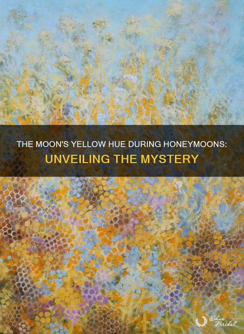 what makes the moon yellow when it
