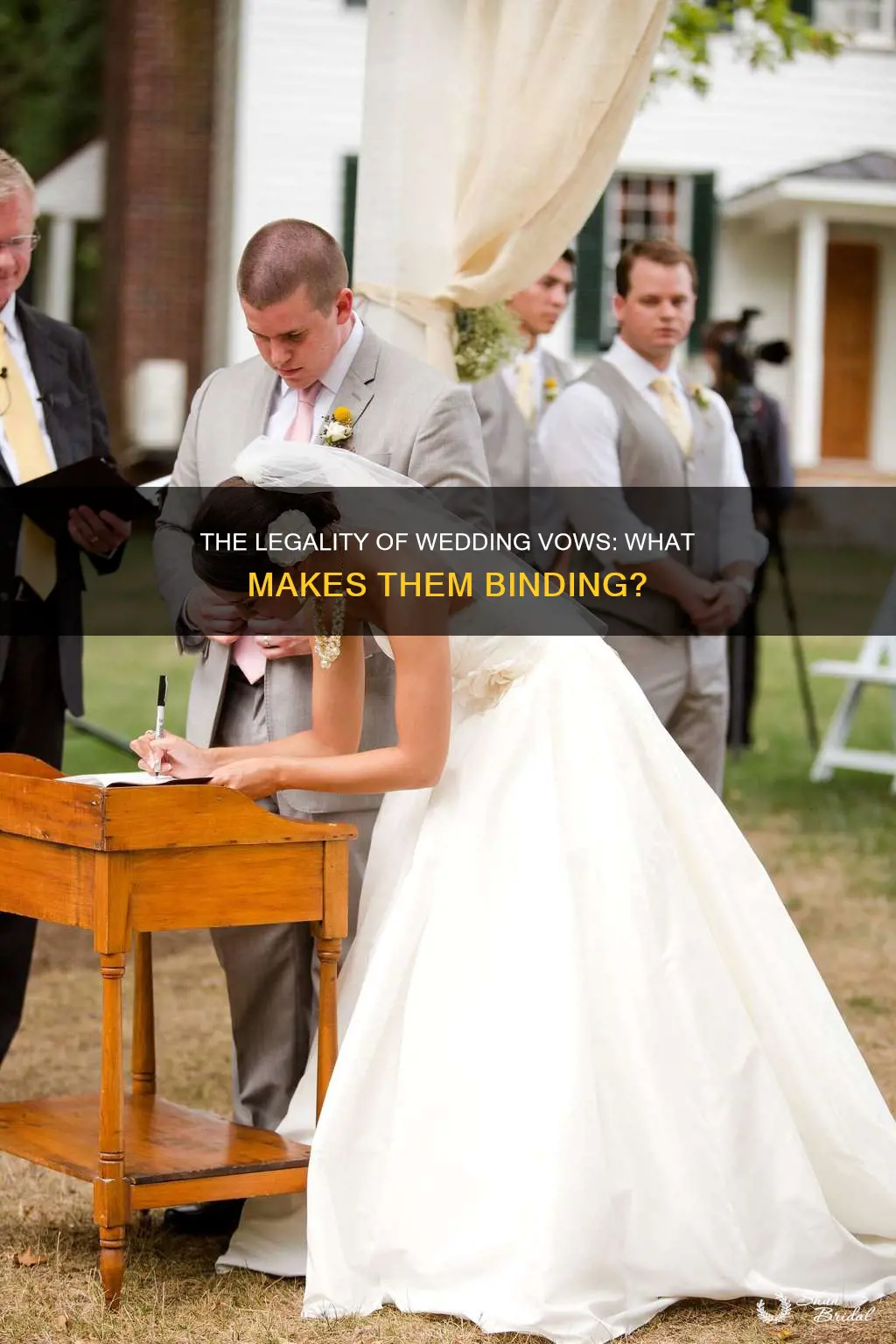 what makes wedding vows legal