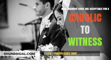 Catholic Marriage Vows: What's Acceptable for a Valid Witness?