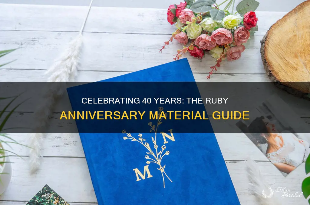 what material is 40th wedding anniversary