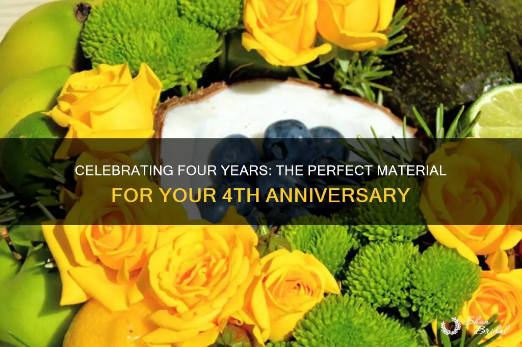 what material is 4th wedding anniversary