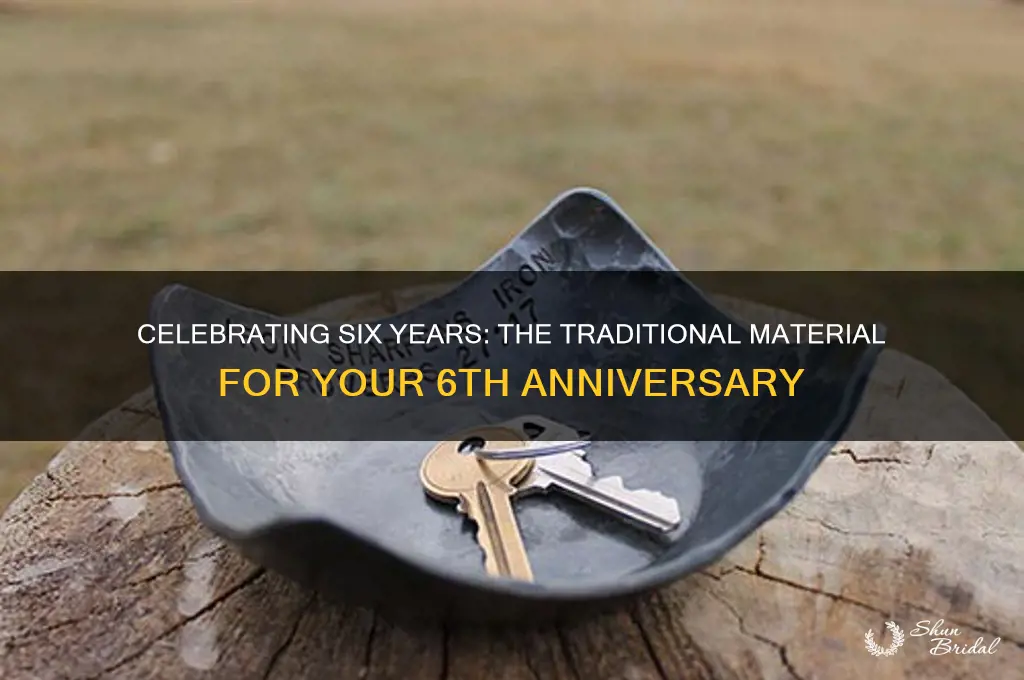 what material is 6th wedding anniversary