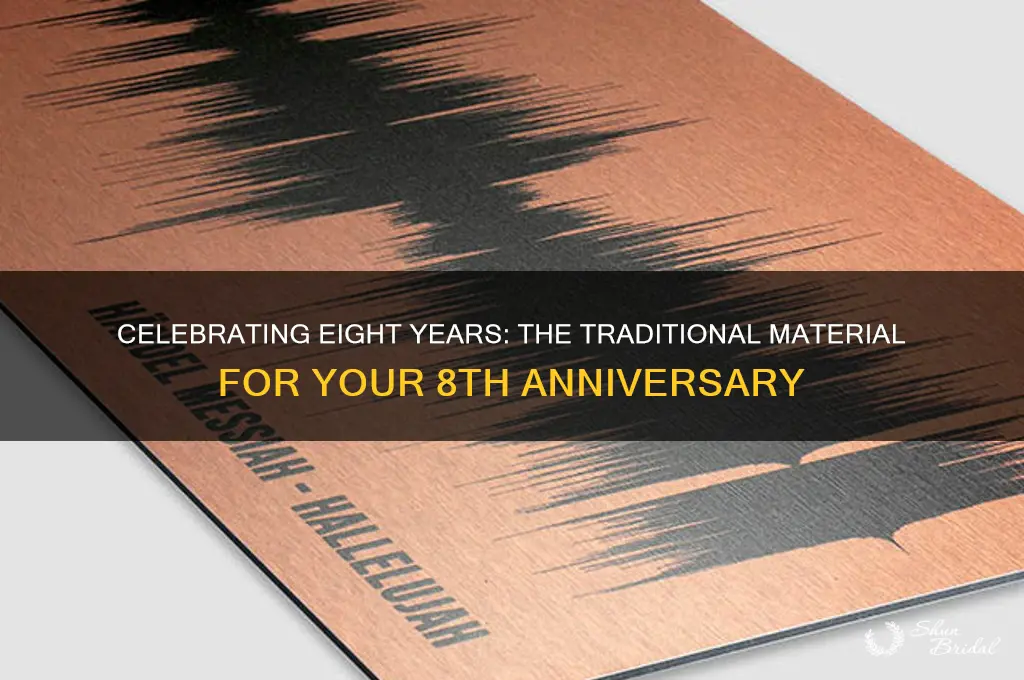 what material is 8th wedding anniversary