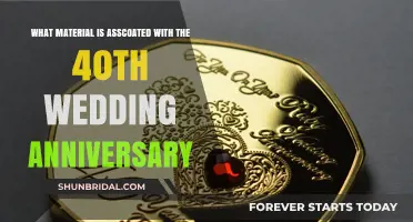 Ruby Celebrations: The Material Symbolizing 40 Years of Marriage