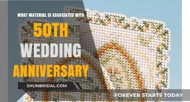 Golden Jubilee Celebrations: The Material Symbolizing 50 Years of Marriage
