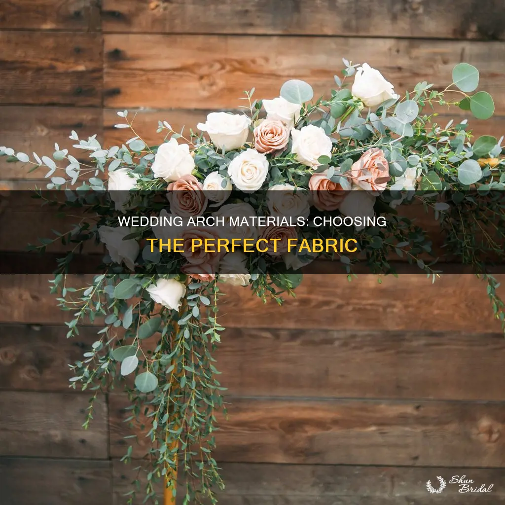 what material is used for wedding arch