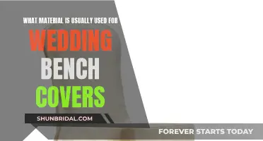 Fabrics for Wedding Bench Covers: Exploring Popular Choices