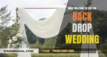 Backdrop Materials for a Dreamy Wedding