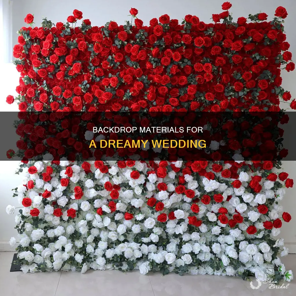 what material to use for back drop wedding