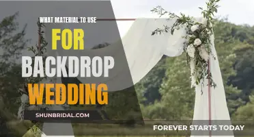 Backdrop Materials for Your Wedding: A Guide