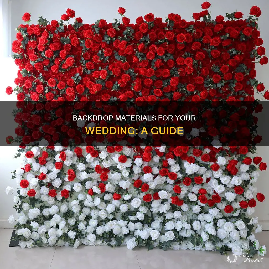 what material to use for backdrop wedding