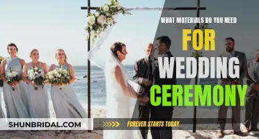 Wedding Ceremony Materials: Essentials for the Big Day