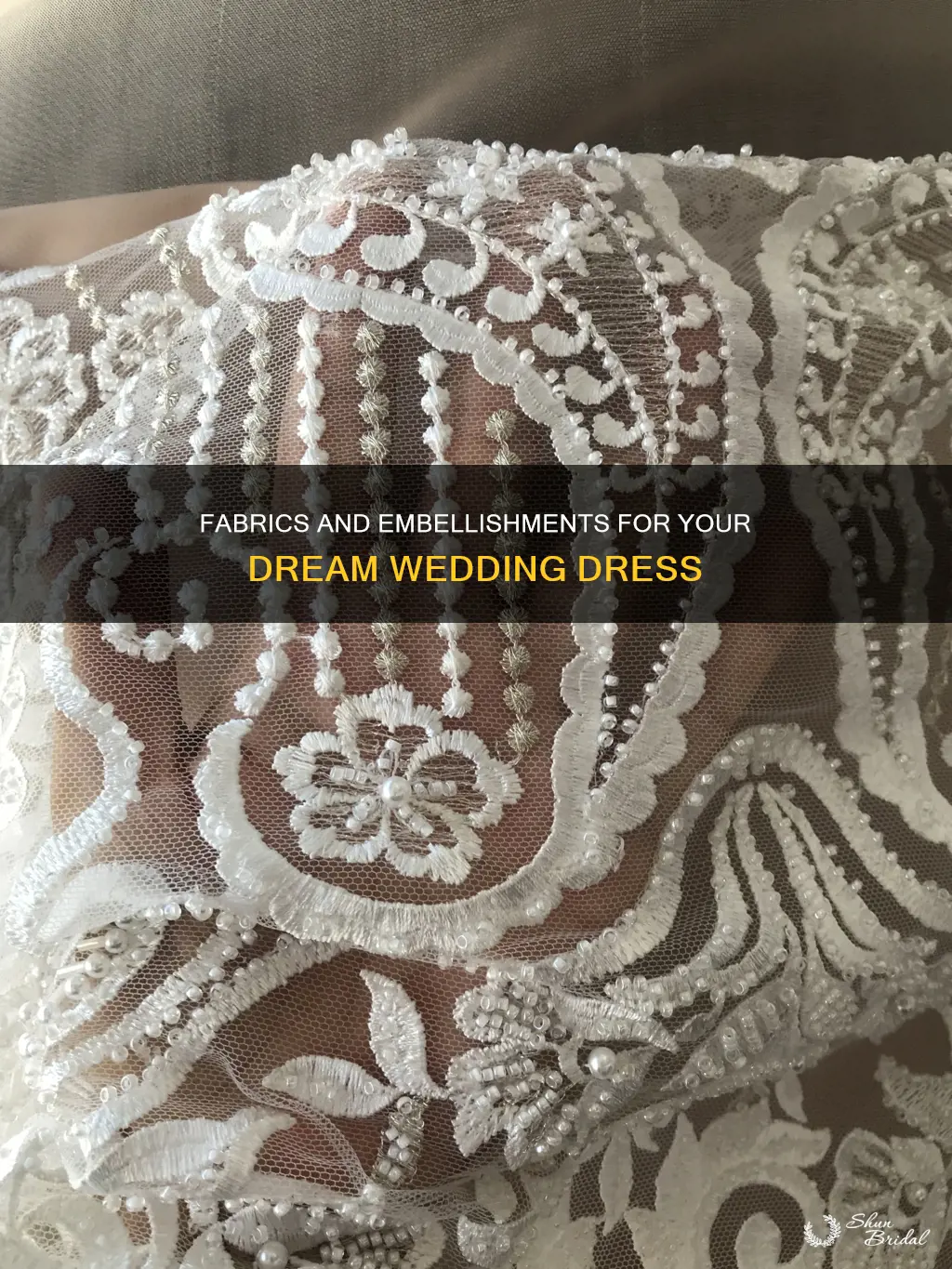 what materials do you need to make a wedding dress
