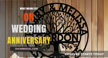Understanding 'Est' on Wedding Anniversaries: Meaning and Significance Explained