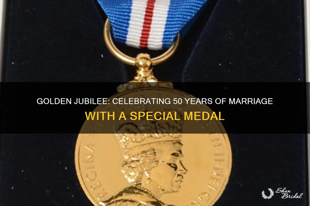 what medal is for a 50th wedding anniversary