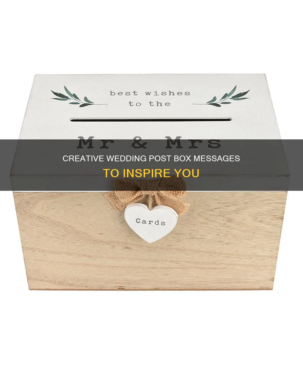 what message to put on a wedding post box