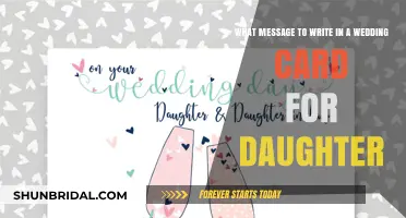 Heartfelt Wedding Card Messages for Your Daughter's Special Day