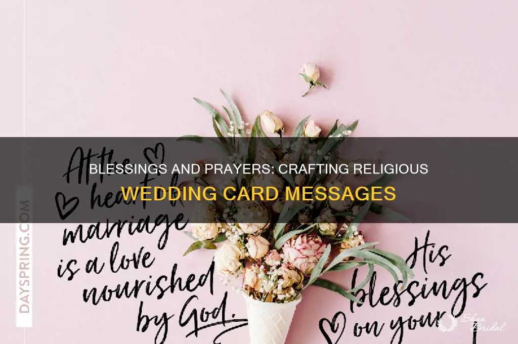 what message to write in a wedding card religious