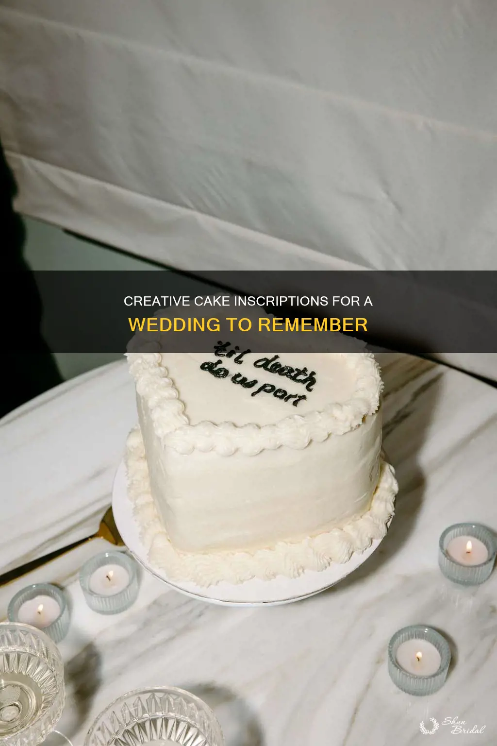 what message to write on a wedding cake