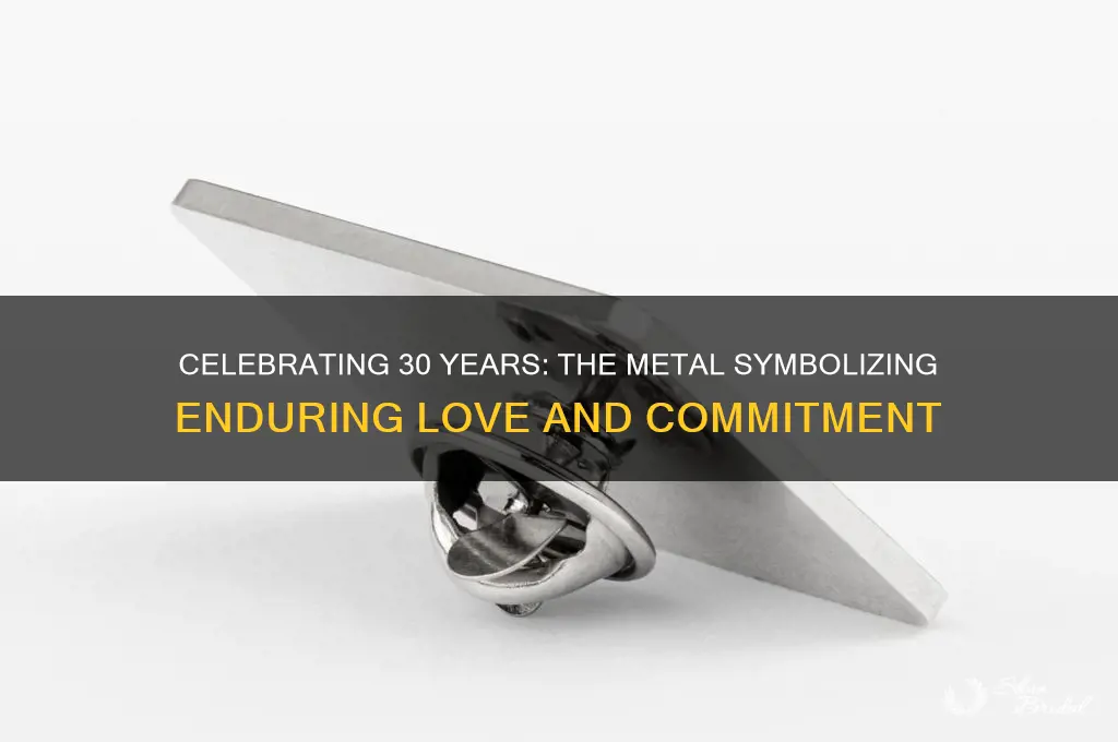what metal is the 30th wedding anniversary