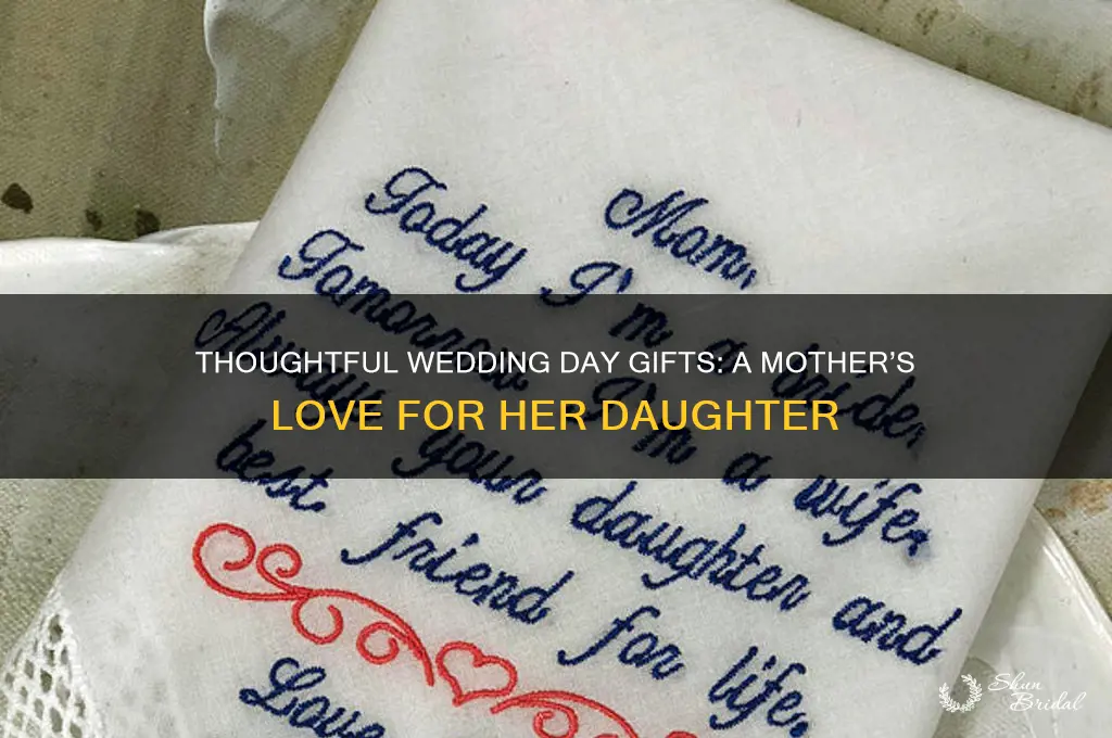 what moms should give their daughter on wedding day