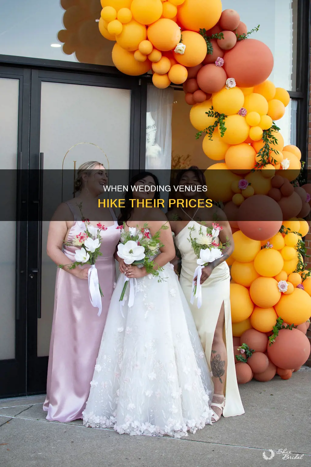 what months are wedding venues more expensive