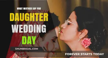 A Mother's Heartfelt Words: Guiding Her Daughter on Her Wedding Day