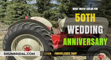 Golden Jubilee Celebrations: Perfect Motif Colors for 50th Wedding Anniversaries