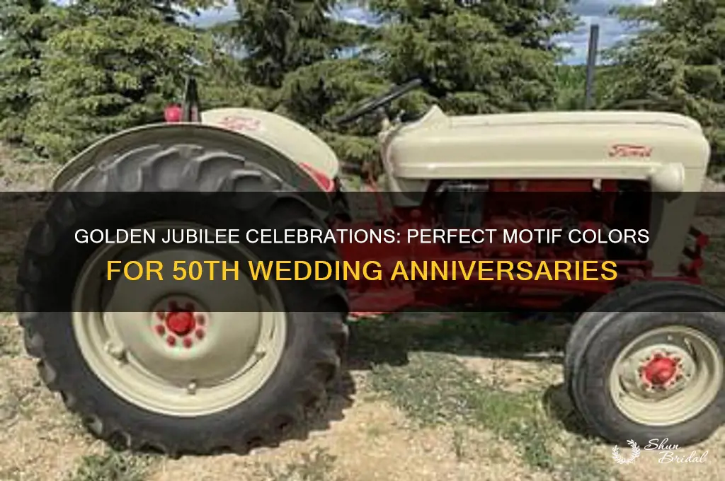 what motif color for 50th wedding anniversary